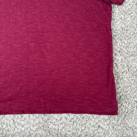 William Murray Polo Shirt Mens XL Red Heather Knit Plaid Trim Short Sleeve Golf - Picture 6 of 11